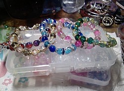 Crystal and Cracked Bead Bracelets $3.00 or 2 for $5.00